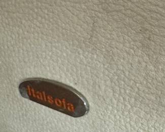 Italsota White Leather Sectional | $2000