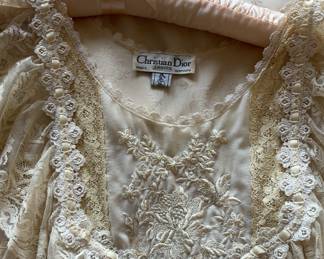 authentic 1970s Christian Dior vintage lingerie