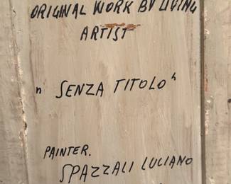 Luciano Spazzali ‘69 Original Painting Acrylic on board $2500