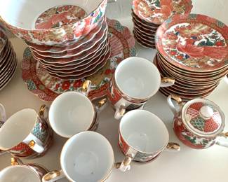 Arita Imari Peacock Set China $800