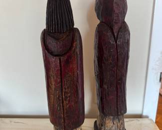 Antique Hand Carved Figurines $300