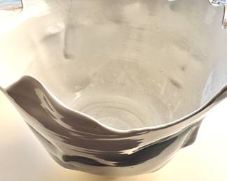 Bing Studio Pottery Face Vessel (2000) — Handcrafted Ceramic Sculpture, Signed Art Pottery (As Is) $250