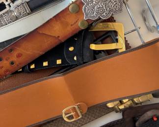 assorted belt accessories from genuine leather to fun patterns