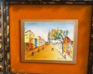 oil on board painting miniature by Emmi