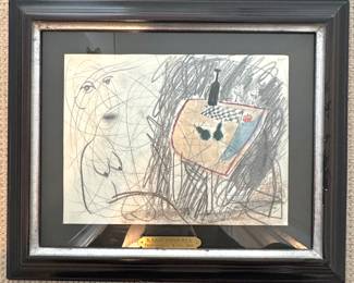 Kako Tapouria, Original painting , Tblisi, Georgia, Russia 1960 drawing on paper, $3000