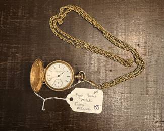 M2 - $85. Elgin Pocket Watch "Essex" Working! 