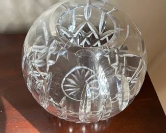 L41 - $30. Waterford Crystal Lismore Rose Bowl. Measures 6" tall. 