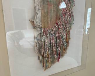 L11 - $250. Original Mixed Media Art. Signed Ivens 1988. "Medicine Bag" "Series For Secret Friends". Measures 24" x 38" tall. 