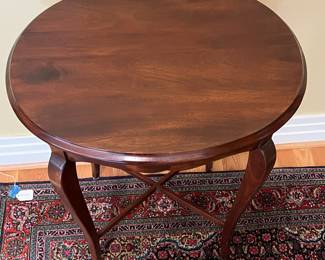 K3 - $45. Solid Wood Oval Side Table. Measures 20" x 16" x 26.5" tall. 