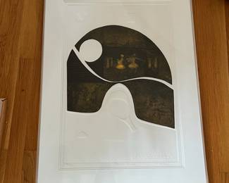 L28 - $95. Mathias Muleme "Dance Series" Signed and Numbered #37/50. Measures 23.25" x 31" 