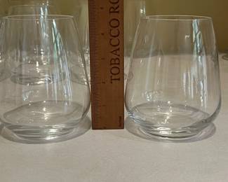 K18 - $45. Luigi Bormioli Stemless 20 oz Wine Glasses. Set of 12. 