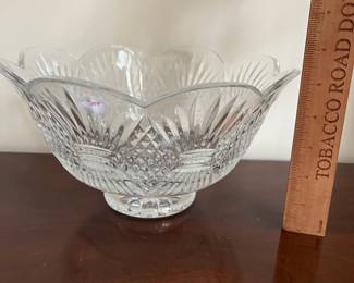 L42 - $55. Waterford Crystal "Aran Isles Romance of Ireland" Bowl. Measures 9.5" x 5.5" tall. 