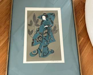 L38 - $200. Lithograph By Ernest Guerrero. Signed and Numbered 28/500. Framed it measures 25" x 33" tall.