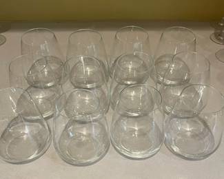 K18 - $45. Luigi Bormioli Stemless 20 oz Wine Glasses. Set of 12. 