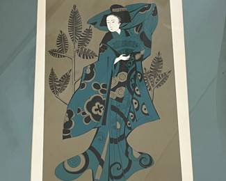 L38 - $200. Lithograph By Ernest Guerrero. Signed and Numbered 28/500. Framed it measures 25" x 33" tall.