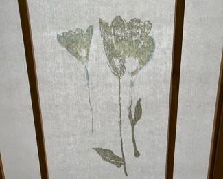 K30 - $60. 4 Panel Folding Screen. Each Panel Measures 17" x 70.25" tall. 