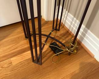L51 - $75. Floor Lamp. 16" across x 72" tall. 