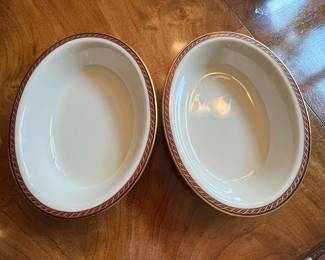 L44 - $525. Lenox "Monroe" China Set.  Service for 12 plus serving pieces. 