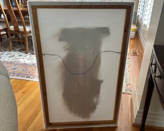 L11 - $250. Original Mixed Media Art. Signed Ivens 1988. "Medicine Bag" "Series For Secret Friends". Measures 24" x 38" tall. 