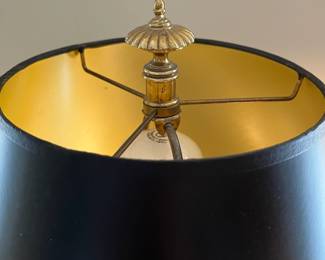 L25 - $60.  Vintage Stiffel Brass Lamp. Measures 7.5" x 25" tall. 