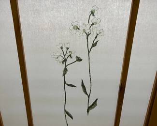 K30 - $60. 4 Panel Folding Screen. Each Panel Measures 17" x 70.25" tall. 
