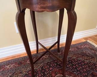 K3 - $45. Solid Wood Oval Side Table. Measures 20" x 16" x 26.5" tall. 