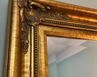 K31 - $75. Silverwood Products Gold Framed Mirror. Measures 47.5" x 37.25". 