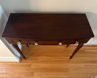 L4 - $65. Madison Square Furniture Elegant Mahogany Reproduction. Measures 30" x 11" x 29" tall.  