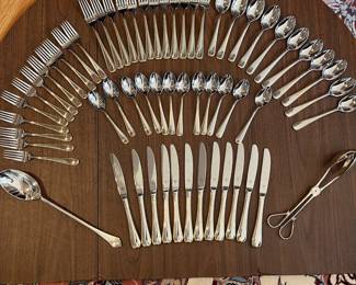 L50 - $185. Gorham Golden Ribbon Edge Stainless Flatware. Almost complete service for 12. Gently used. 