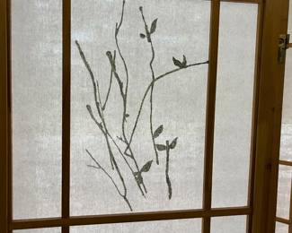 K30 - $60. 4 Panel Folding Screen. Each Panel Measures 17" x 70.25" tall. 