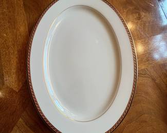 L44 - $525. Lenox "Monroe" China Set.  Service for 12 plus serving pieces. 