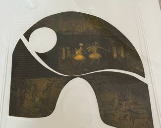 L28 - $95. Mathias Muleme "Dance Series" Signed and Numbered #37/50. Measures 23.25" x 31" 