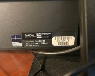 K34 - $65. 2017 DELL OptiPlex 7440 AIO Series. All in one computer / monitor. Has been factory reset. Measures 22.75" x 15.5". 