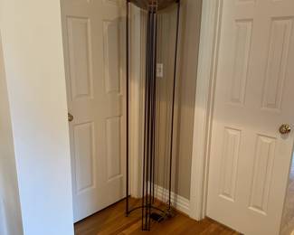L51 - $75. Floor Lamp. 16" across x 72" tall. 