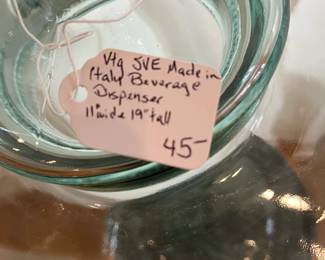 K12 - $45. Vintage SVE Made in Italy Beverage Dispenser. Measures 11" wide x 19" tall. 