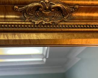 K31 - $75. Silverwood Products Gold Framed Mirror. Measures 47.5" x 37.25". 