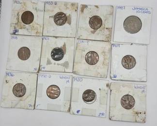 LOT OF 12 VINTAGE COINS