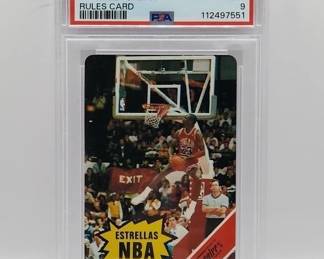 1988 FOURNIER ESTRELLA MICHAEL JORDAN PSA 9. RARE