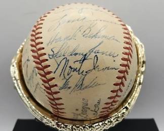 1949 NEW YORK GIANTS TEAM SIGNED BASEBALL