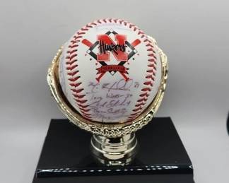 HUSKER TEAM SIGNED BASEBALL