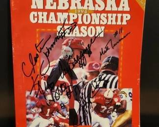 MULTI SIGNED VINTAGE HUSKER NATIONAL CHAMPIONSHIP