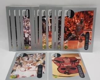 MICHAEL JORDAN LOT OF 18 VINTAGE UPPER DECK