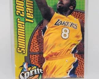 KOBE BRYANT AUTOGRAPHED 2001 SPRITE 6X4 OVERSIZED CARD U.D. CERTIFIED