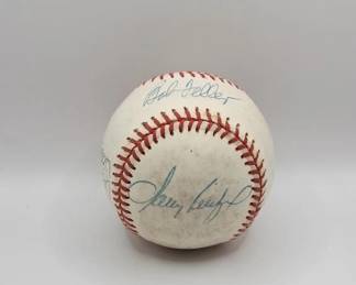 SANDY KOUFAX, BOB GIBSON, BOB FELLER, LARRY DOBER AND MORE SIGNED BASEBALL