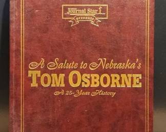 TOM OSBORNE SIGNED HARD COVER BOOK. NUMBERED