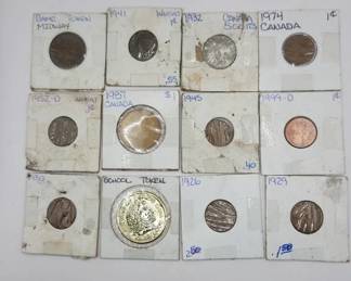 12 VINTAGE COINS