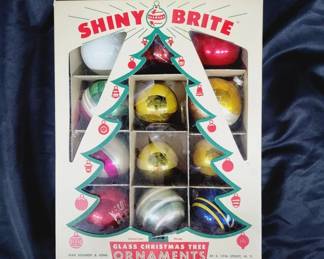 Shiny Brite Glass Christmas Tree Ornaments