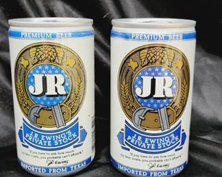 J.R. Ewing Private Stock Beer Lot of 2