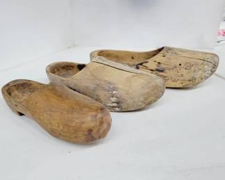 Antique Handmade Wooden Clogs Klompen