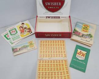 	Cigar Box w/ Grocery Green Stamp Books